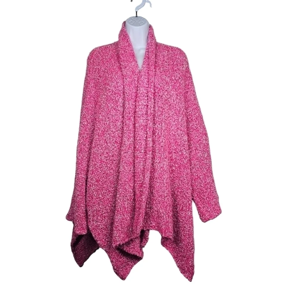 Free People BFF Cardigan in Hot Pink